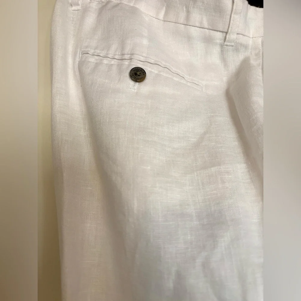 Charter Club Men’s White Linen Pants